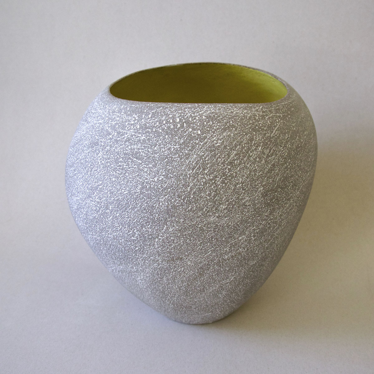 cocoon sculptural vessel egg yellow myrto zirini ceramic art07