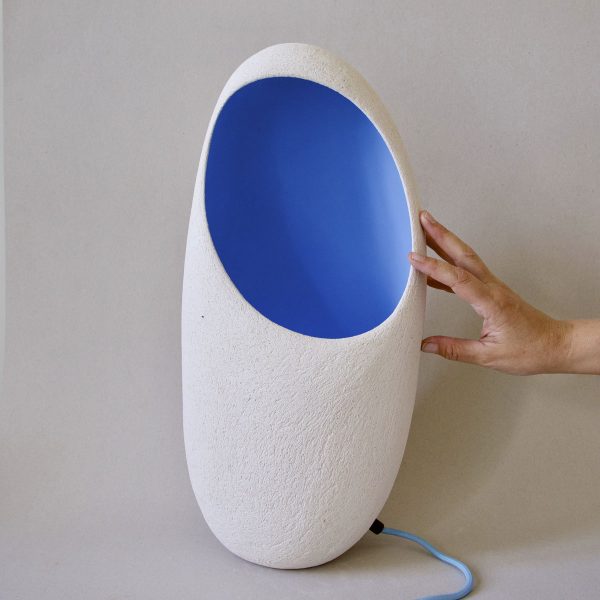 cocoon sculptural vessel indigo blue no glaze myrto zirini ceramic art05 1