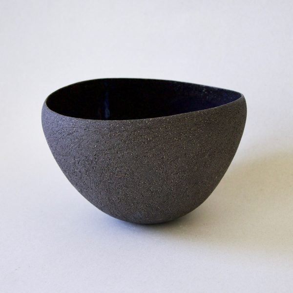 deep open pebble bowl blue black myrto zirini ceramic art02