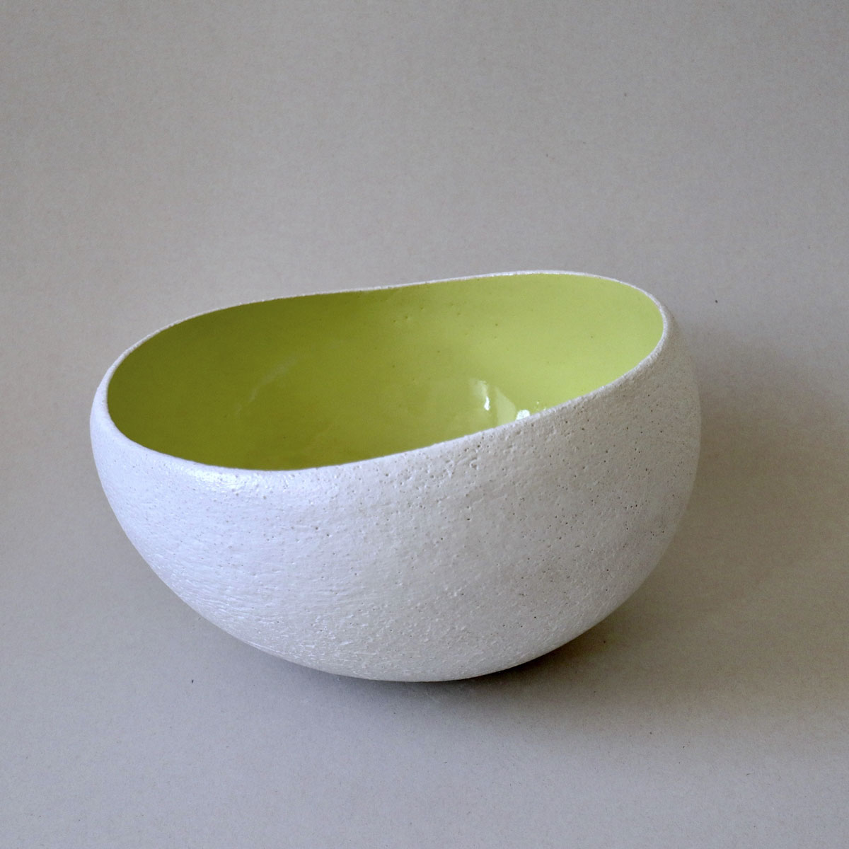 deep pebble bowl lime yellow myrto zirini ceramic art02